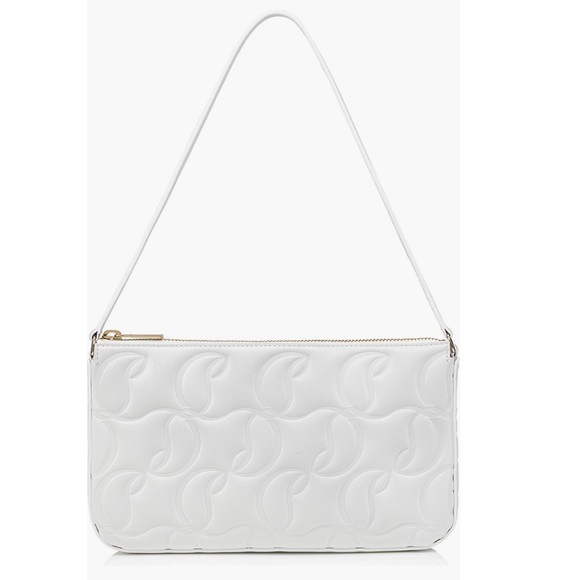 Christian Louboutin Handbags - ‼️SOLD‼️Christian Louboutin Loubila Monogram Quilted Leather Shoulder Bag White